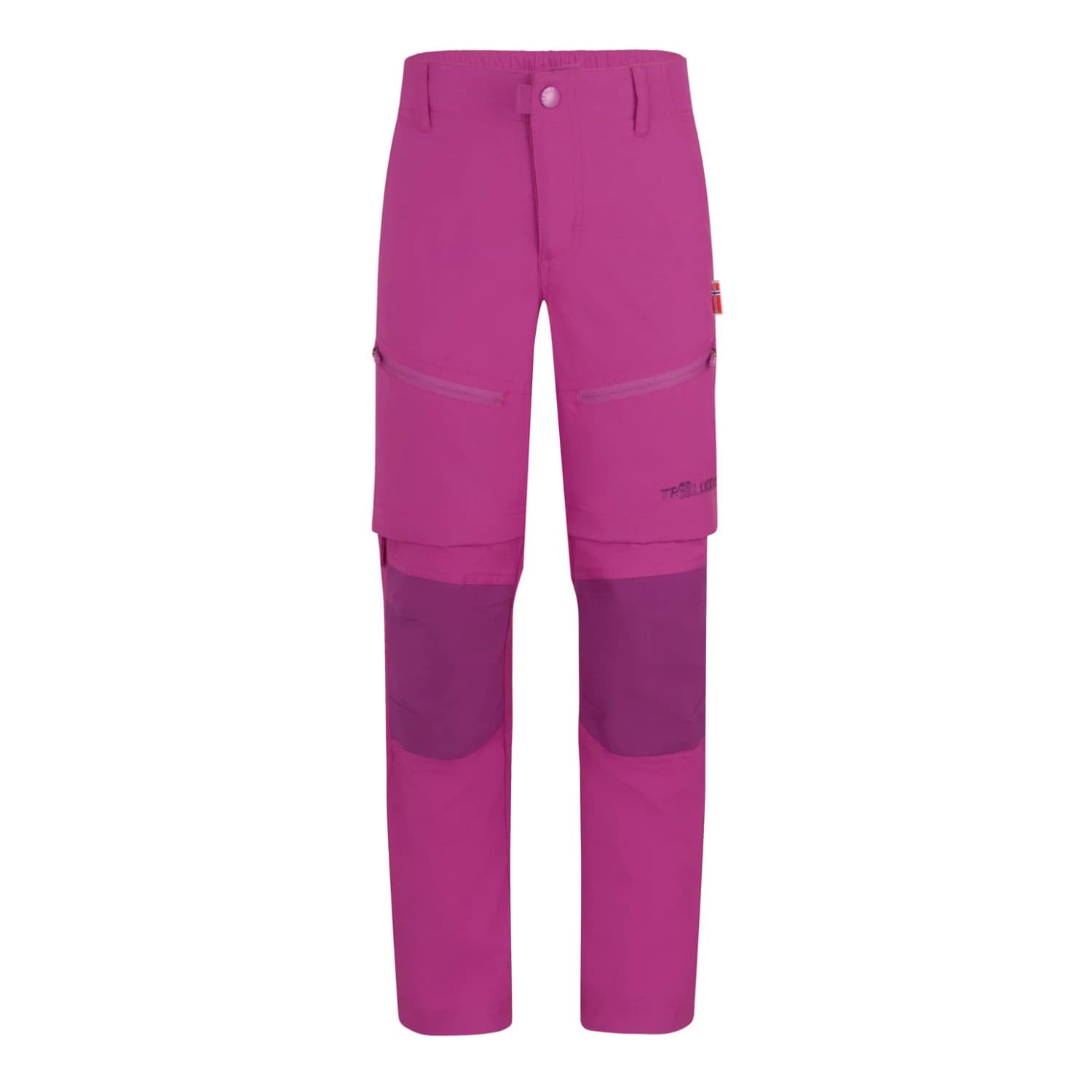 Детски панталон със свалящи крачоли Trollkids Kid's Nordfjord Zip-Off Pants Walking trousers - Fresh Berry