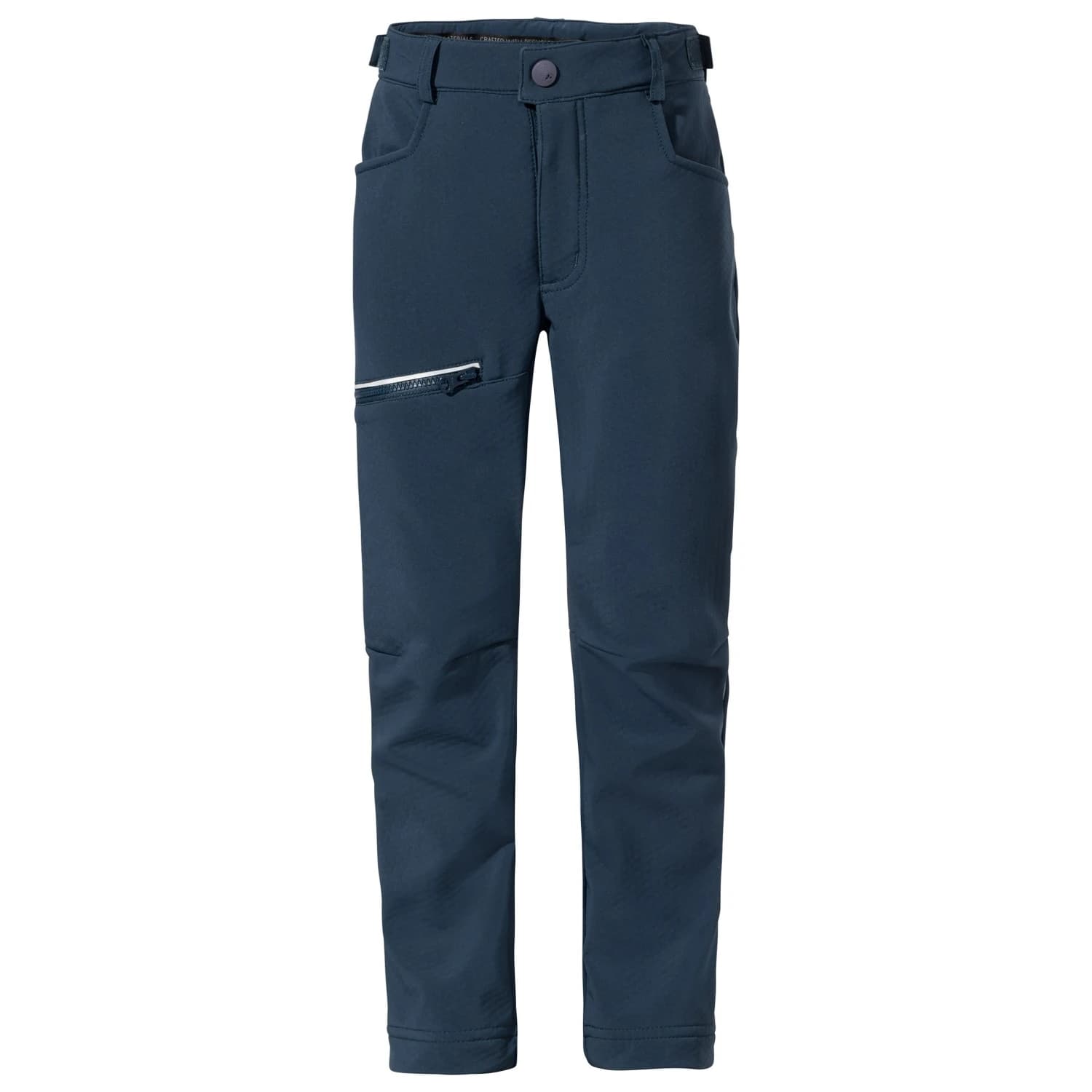 Детски софтшел панталон Vaude Kid's Qimsa Softshell Pants Softshell trousers - Dark Sea