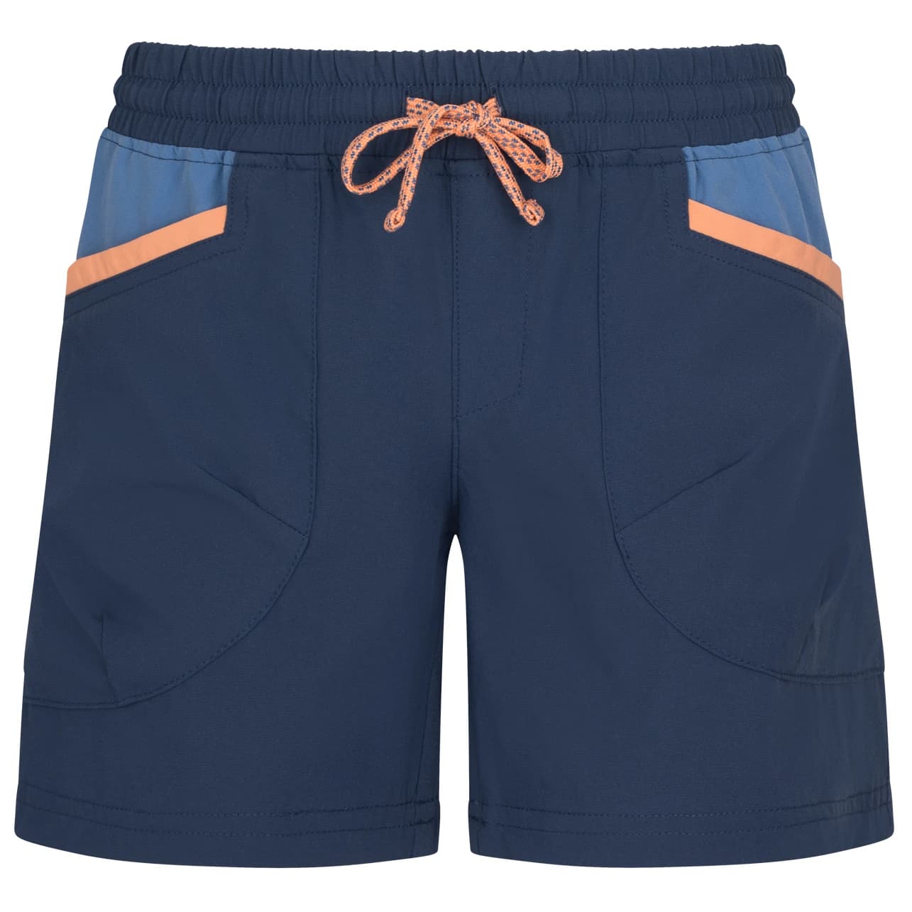 Детски къси панталони Trollkids Girl's Senja Shorts - Mystic Blue / Cornflower / Coral Haze