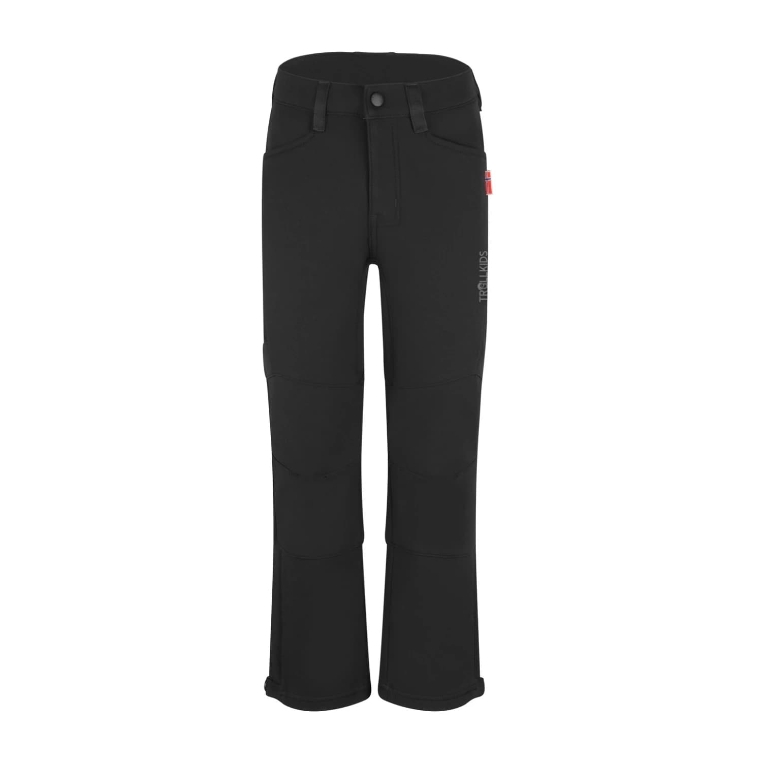 Детски софтшел панталон Trollkids Kid's Femund Softshell Pant Softshell trousers - Black