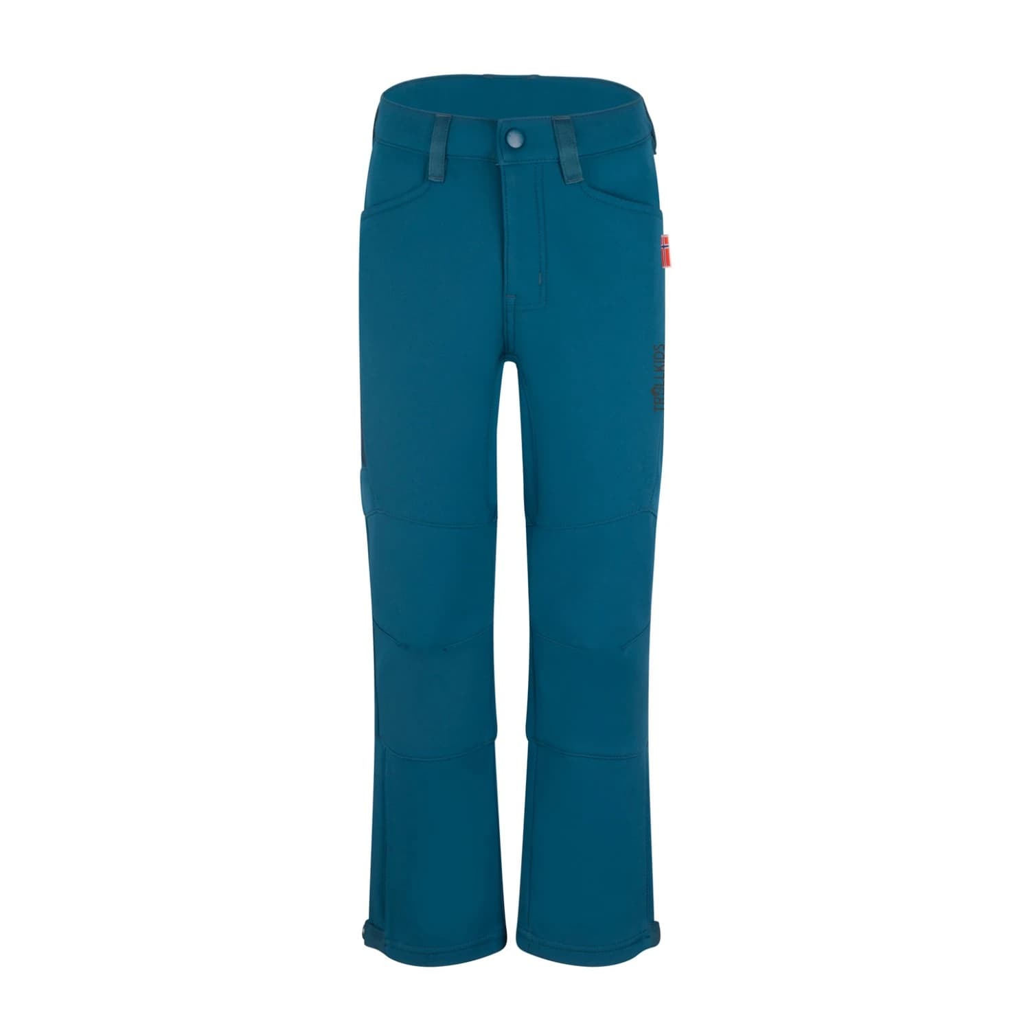 Детски софтшел панталон Trollkids Kid's Femund Softshell Pant Softshell trousers - Madeira Blue