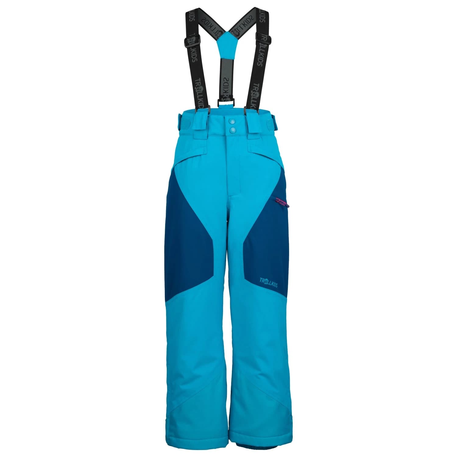 Детски ски панталон Trollkids Kid's Kongsberg Ski Pant Ski trousers - Dark Turquoise / Bright Berry