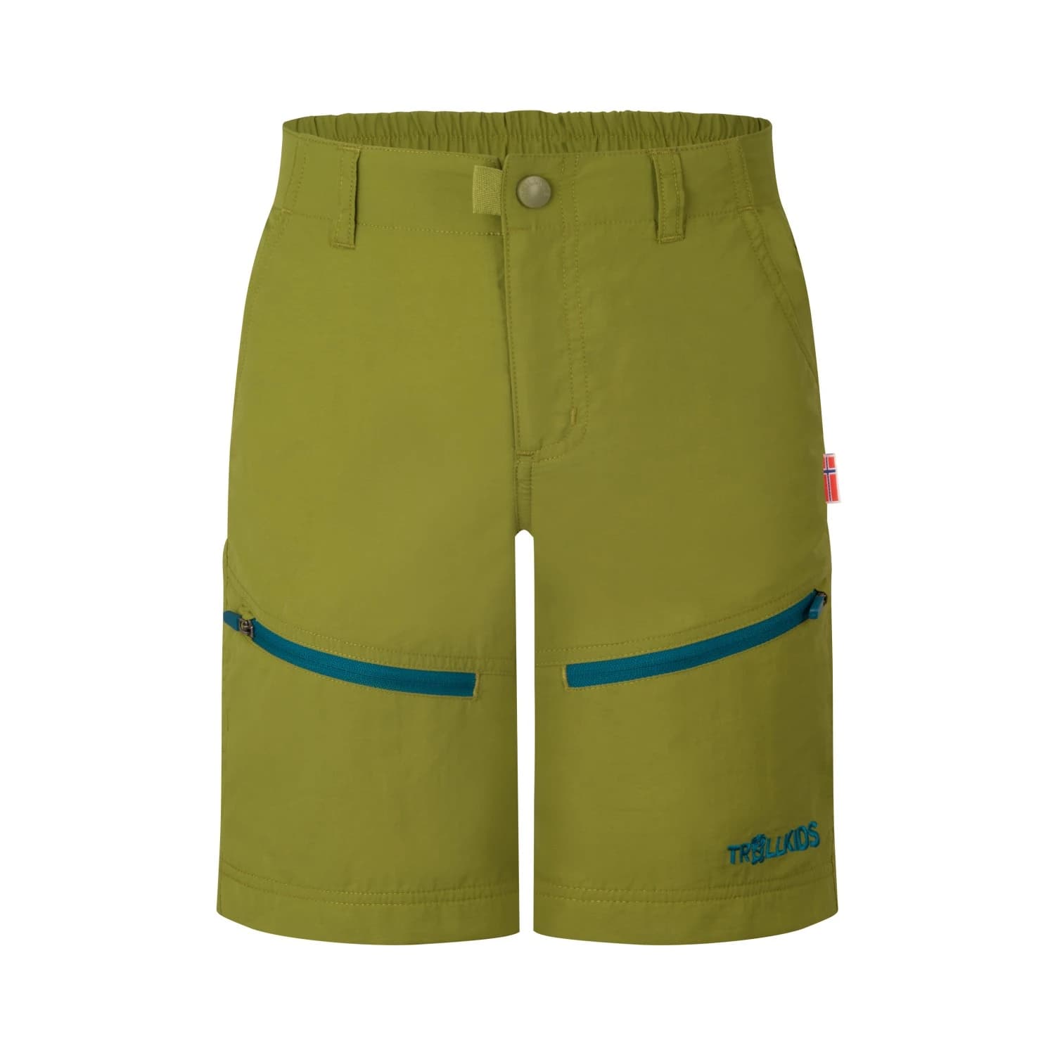 Детски къси панталони Trollkids Kid's Seiland Shorts - Pear Green / Lagoon Green