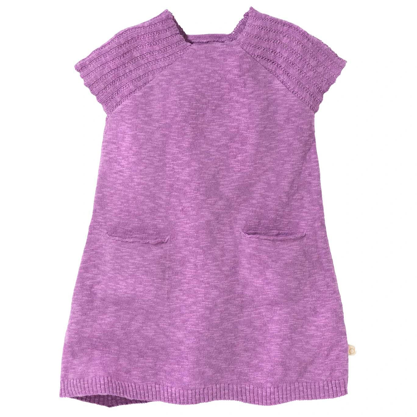 Детска рокля disana Kids' Linen Knitted Dress - Flieder
