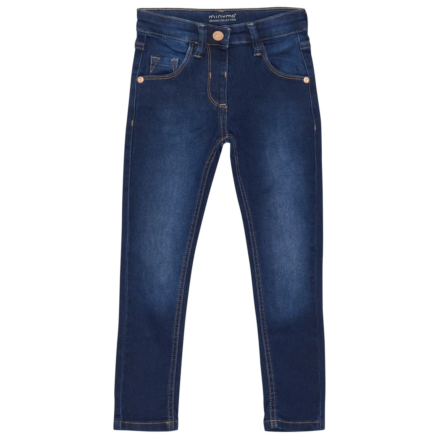 Детски дънки Minymo Kid's Jeans Stretch Slim Fit Girls Jeans - Dark Blue Denim