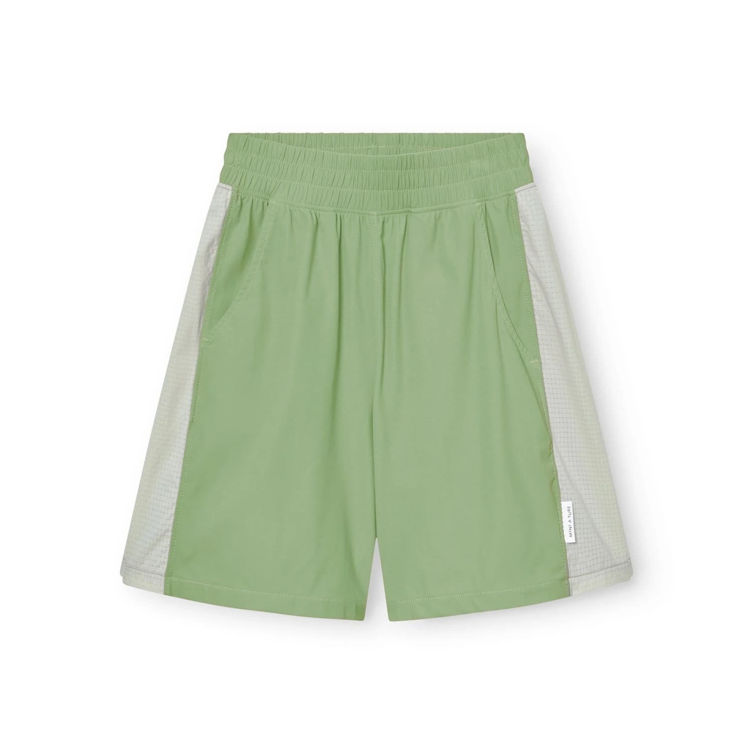 Детски къси панталони Mini A Ture Kid's Matmano Shorts - Basil Green
