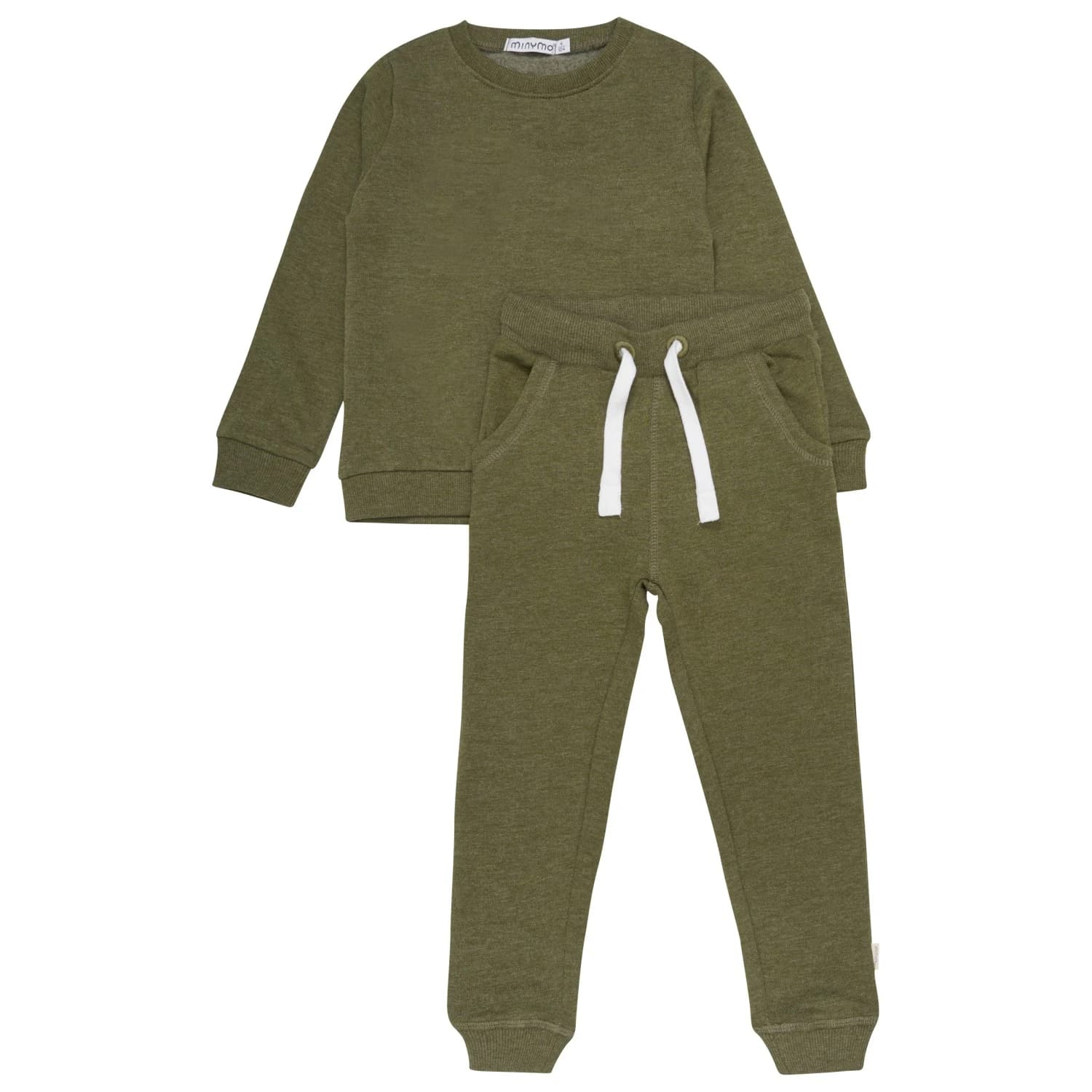 Детски ежедневен панталон Minymo Kid's Sweat Set Clothing set - Dark Olive