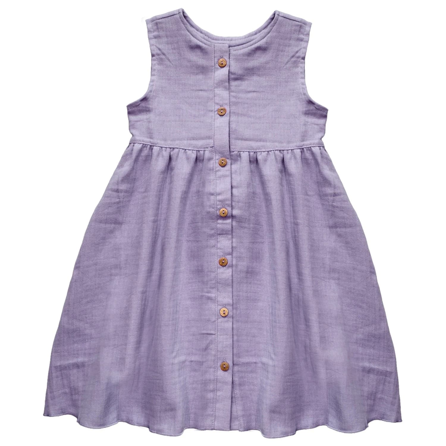 Детска рокля maximo Kids' Mini Girls' Embroidered Muslin Dress - Flieder