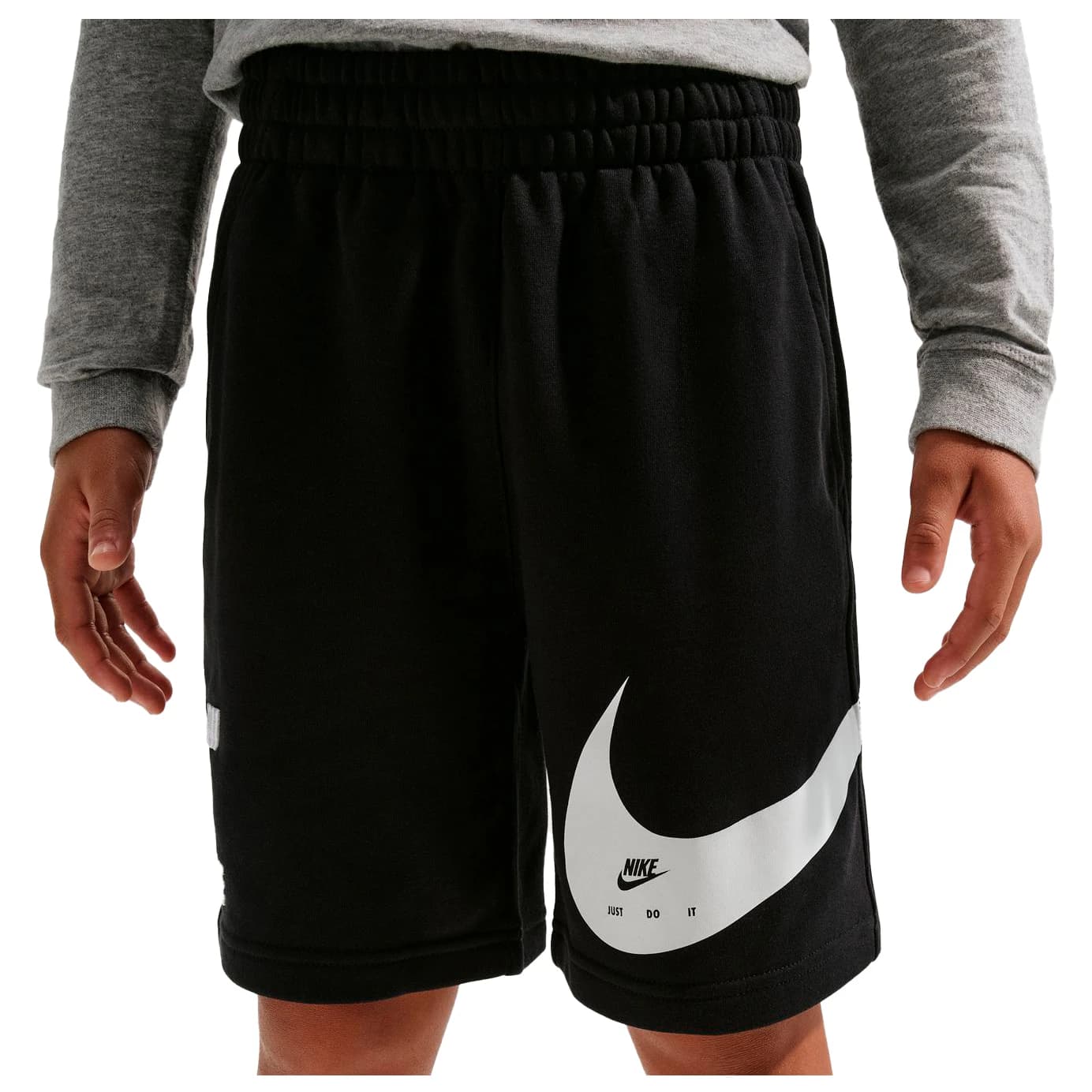 Детски къси панталони Nike Kid's NSW Club FT Short Brand NG Shorts - Black / White