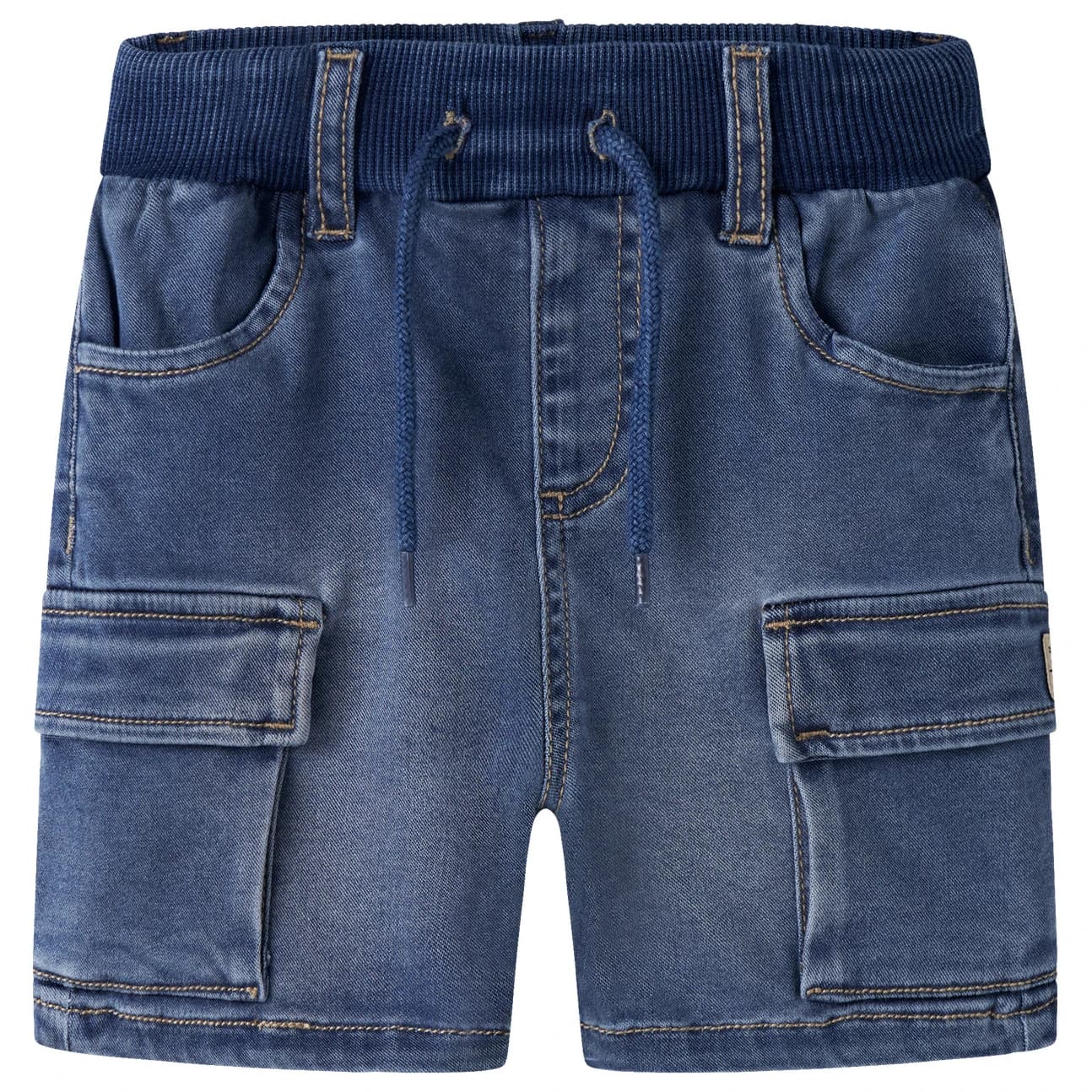 Детски къси панталони Name it Kid's Ben Baggy Denim Shorts - Denim Blue