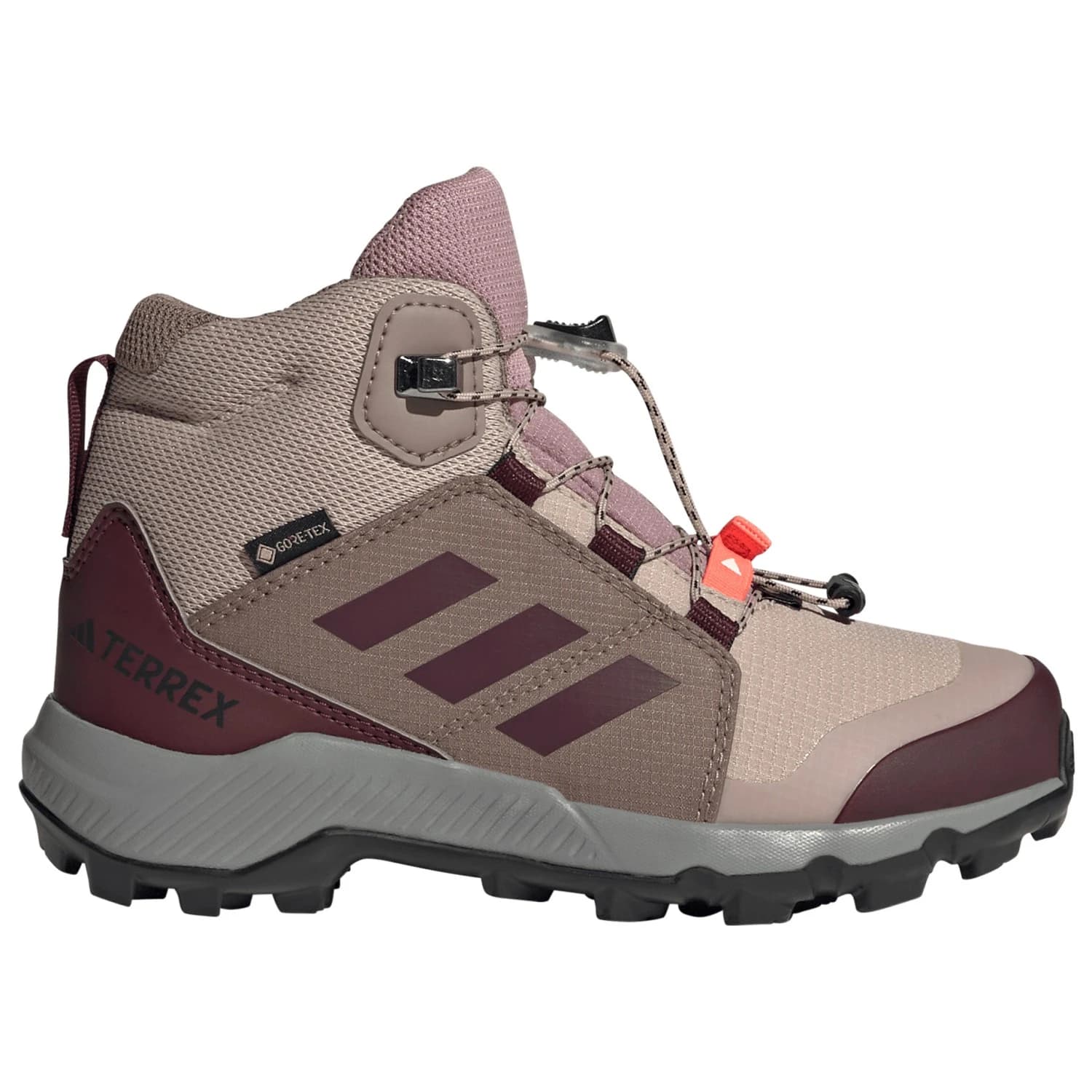 Детски туристически обувки adidas Terrex Kid's Terrex Mid GTX Walking boots - Magic Mauve / Wonder Taupe / Maroon