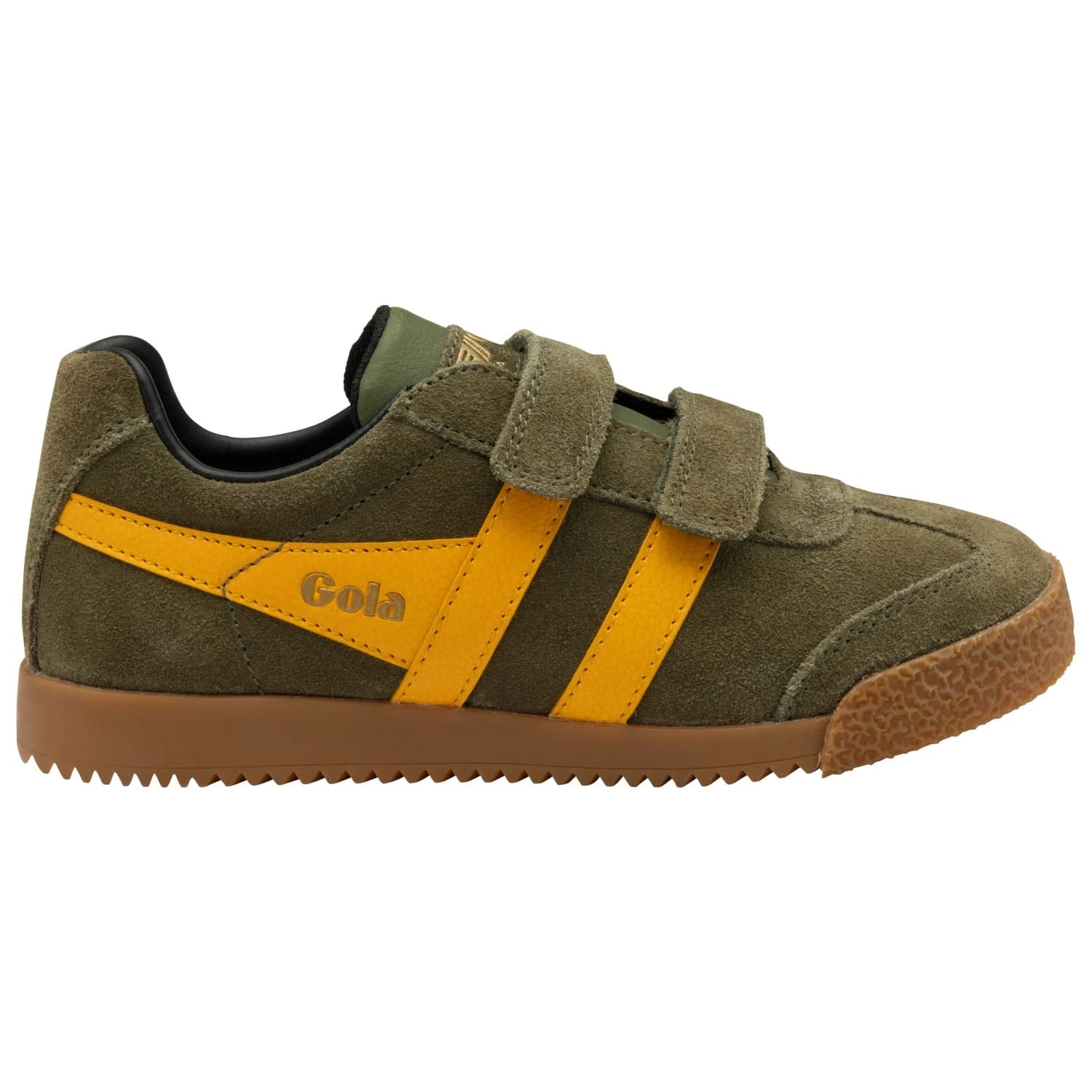 Детски маратонки Gola Kid's Harrier VC Sneakers - Khaki / Sun / Black