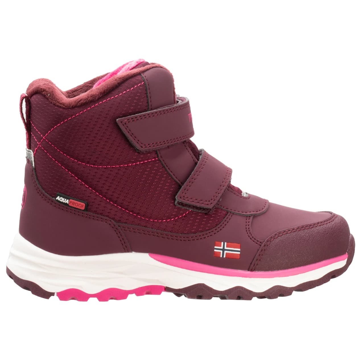 Детски зимни ботуши Trollkids Kid's Hafjell Winter Boots - Redwood / Magenta