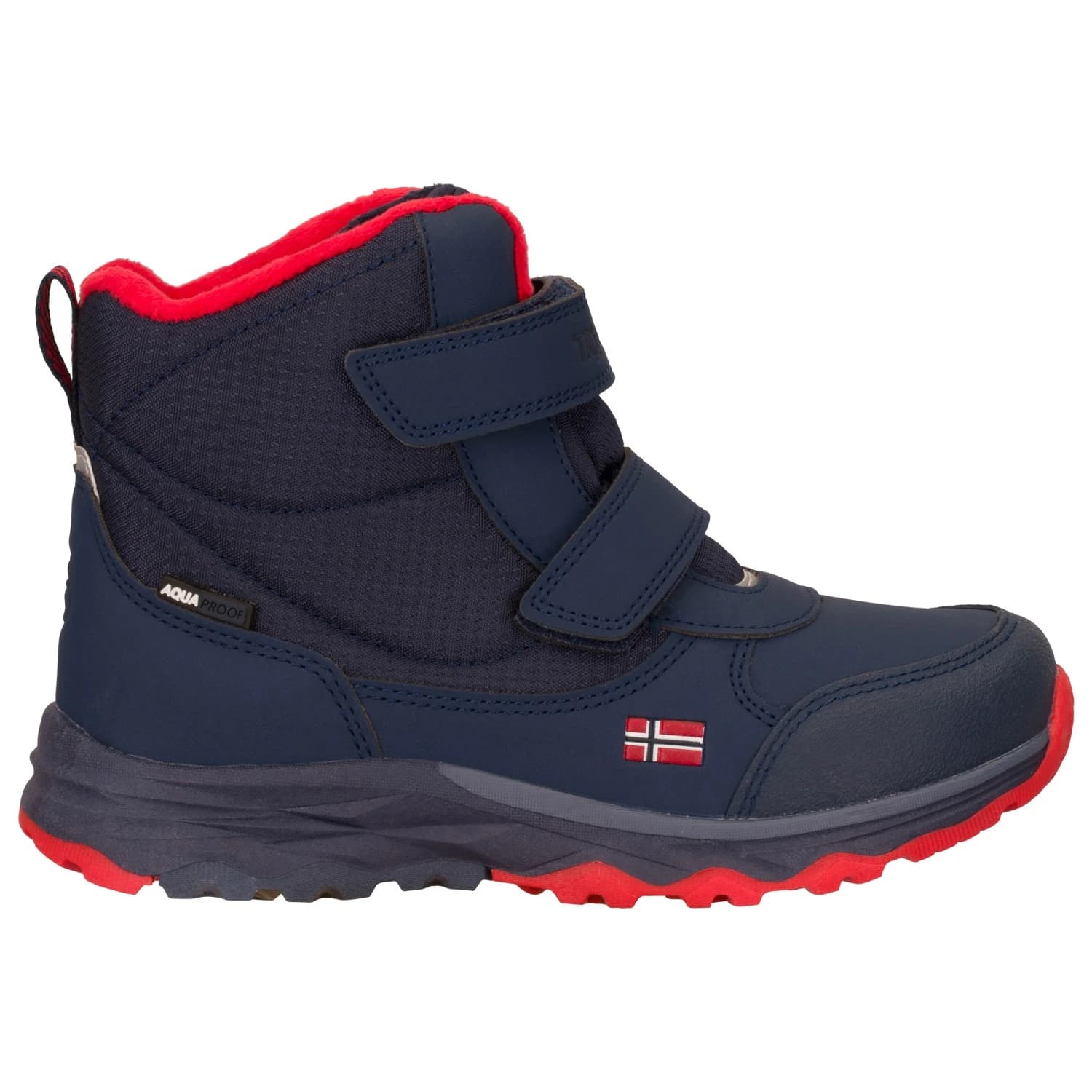 Детски зимни ботуши Trollkids Kid's Hafjell Winter Boots - Chili Red / Navy / Mystic Blue