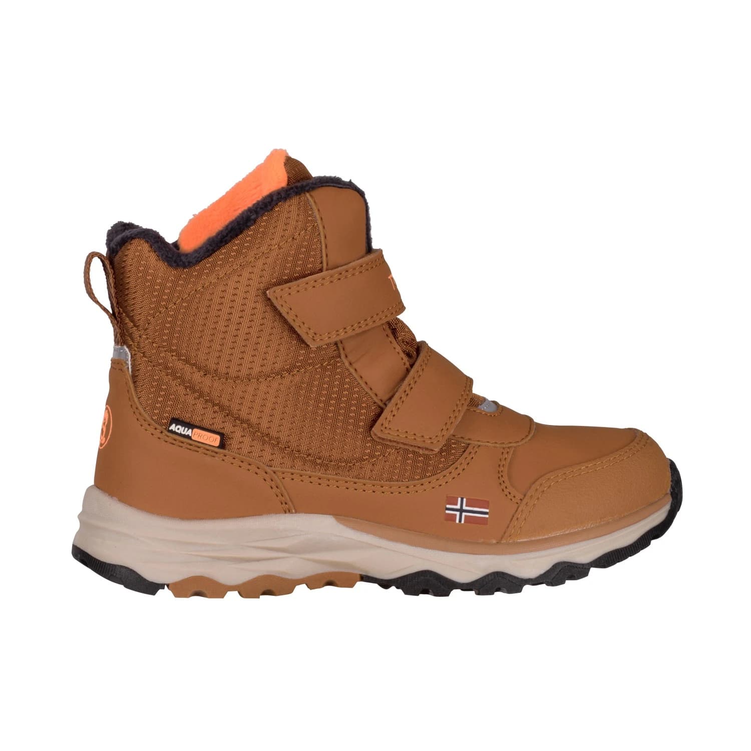 Детски зимни ботуши Trollkids Kid's Hafjell Winter Boots - Teak Brown / Black / Vivid Orange