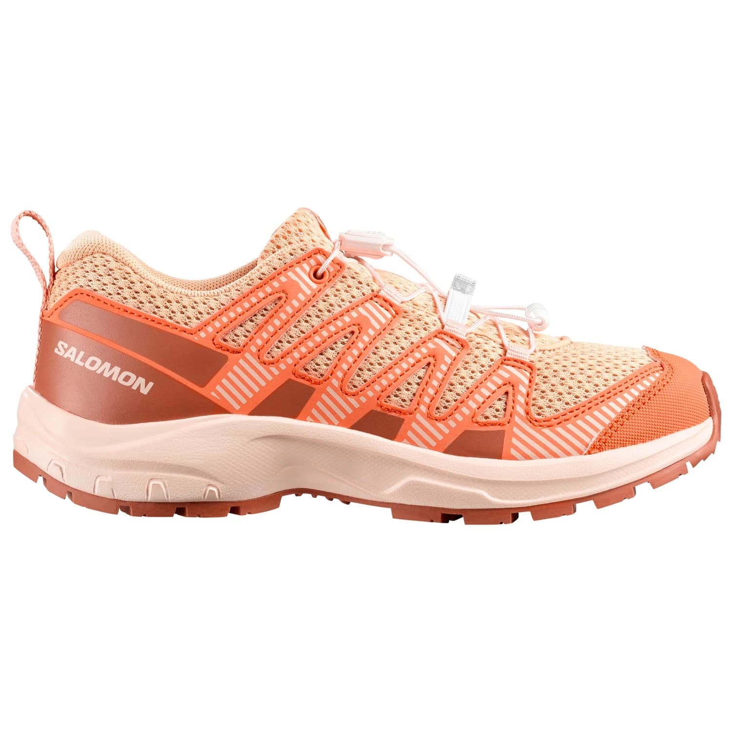Детски мултиспорт обувки Salomon Kid's Xa Pro V8 Multisport shoes - Almond Cream / Nectarine / Pecan Brown