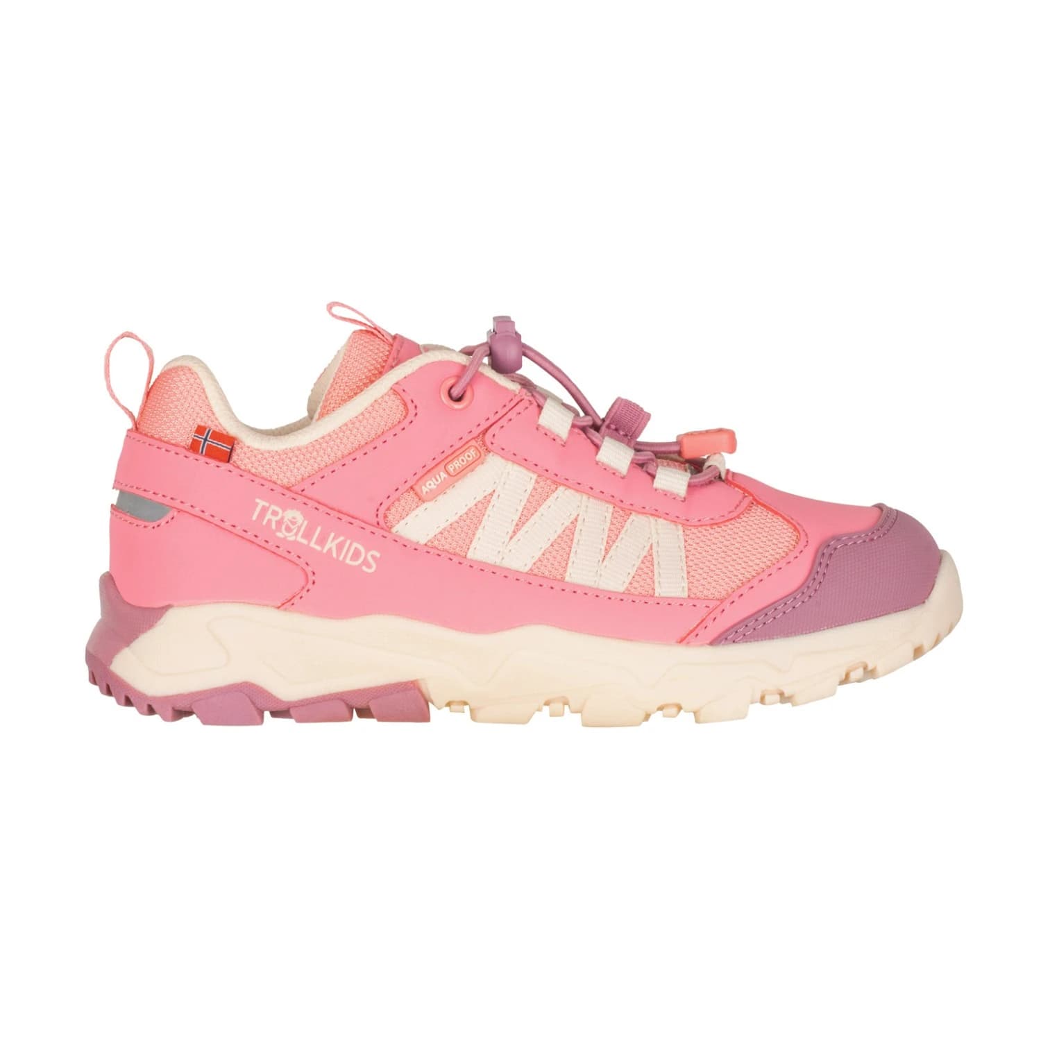 Детски мултиспорт обувки Trollkids Kid's Tronfjell Hiker Low Multisport shoes - Peony Rose / Orchid
