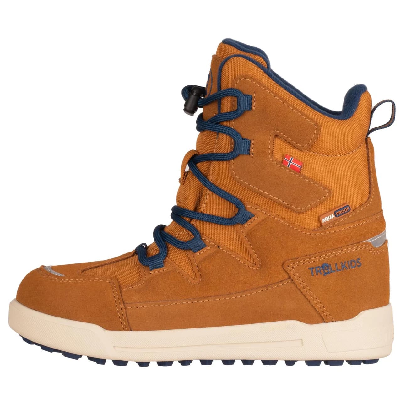 Детски зимни ботуши Trollkids Kid's Finnmark Winter Boots - Almond / Madeira Blue