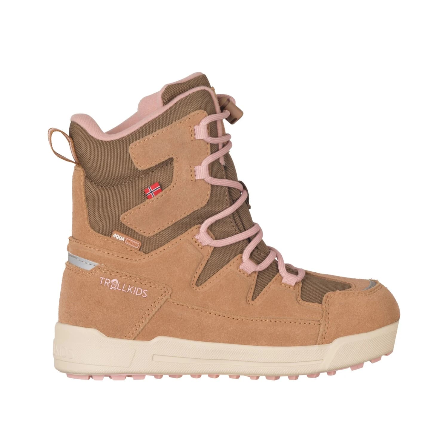 Детски зимни ботуши Trollkids Kid's Finnmark Winter Boots - Brown Ochre