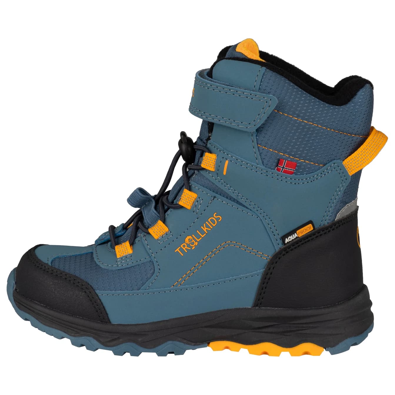 Детски зимни ботуши Trollkids Kid's Hafjell Winter Boots XT Winter boots - Steel Blue / Mango / Black