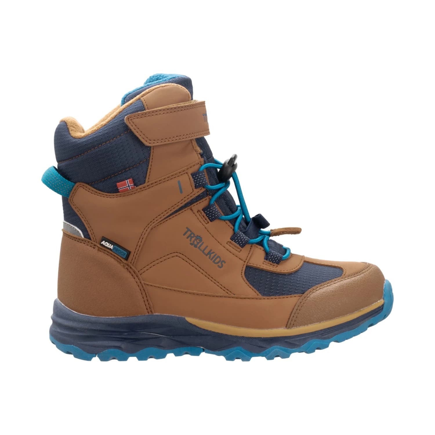 Детски зимни ботуши Trollkids Kid's Hafjell Winter Boots XT Winter boots - Almond / Mystic Blue