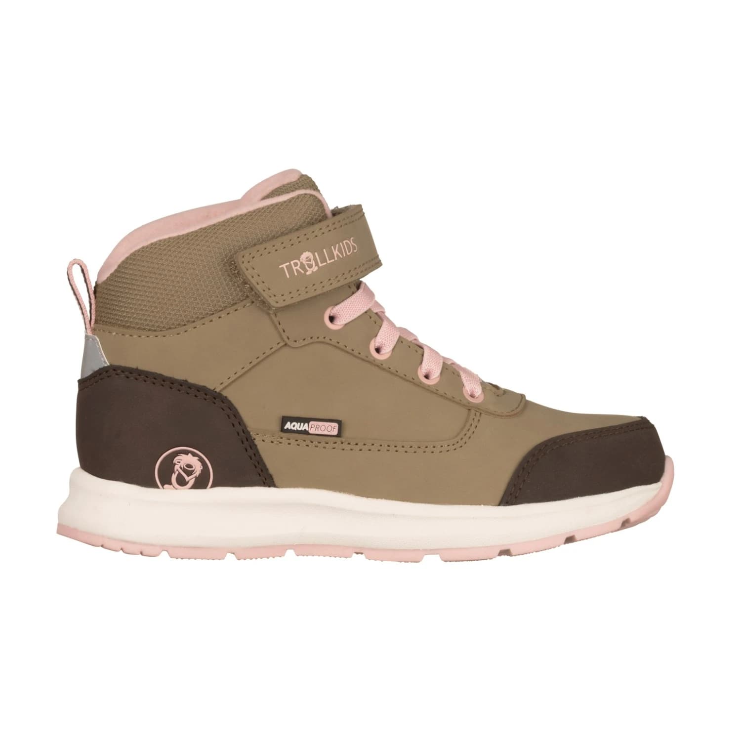 Детски ежедневни обувки Trollkids Kid's Stavanger Mid Cut XT Casual shoes - Brown Ochre / Light Rose