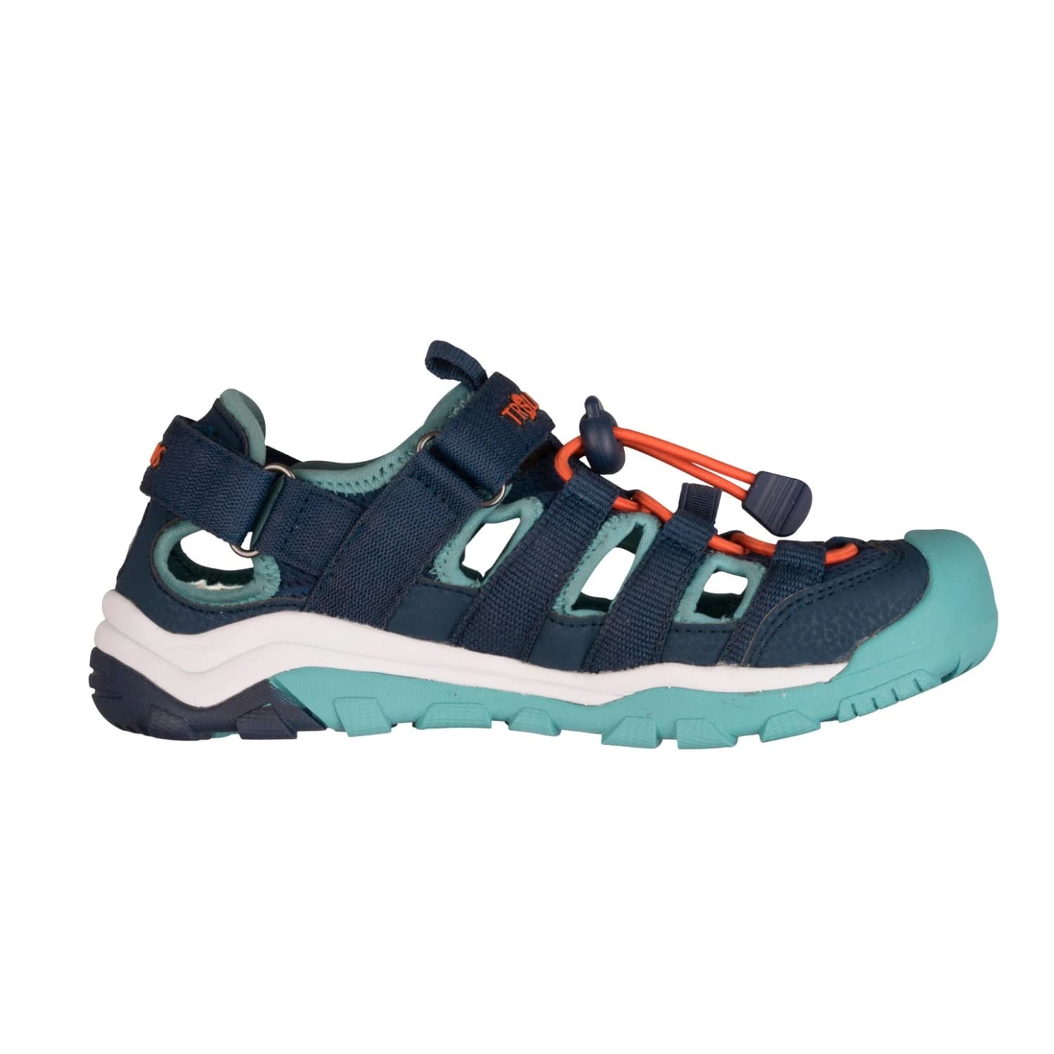 Детски сандали Trollkids Kid's Kristiansand Sandal XT Sandals - Dark Navy / Dusky Turquoise / Glow Orange