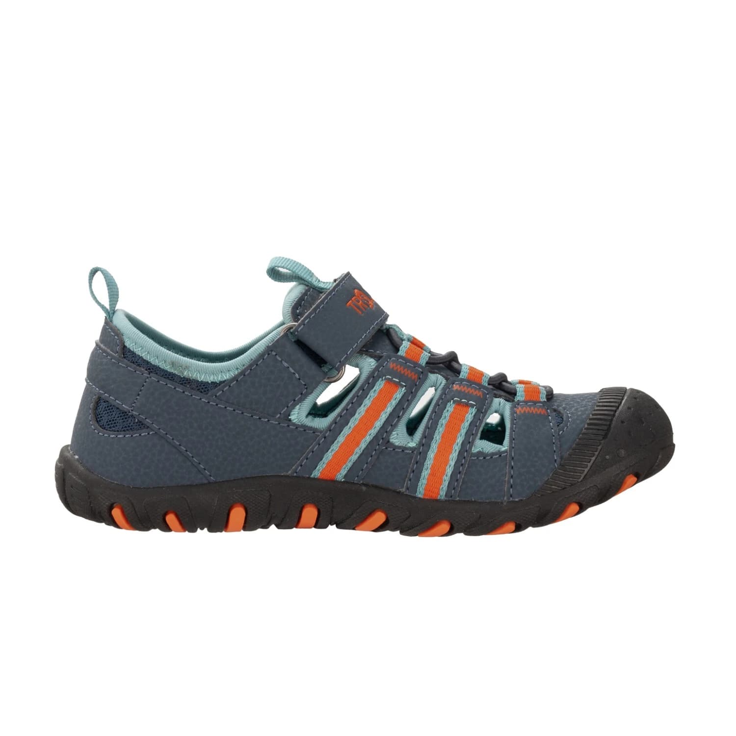 Детски сандали Trollkids Kid's Sandefjord Sandal XT Sandals - Dark Navy / Dusky Turquoise / Glow Orange