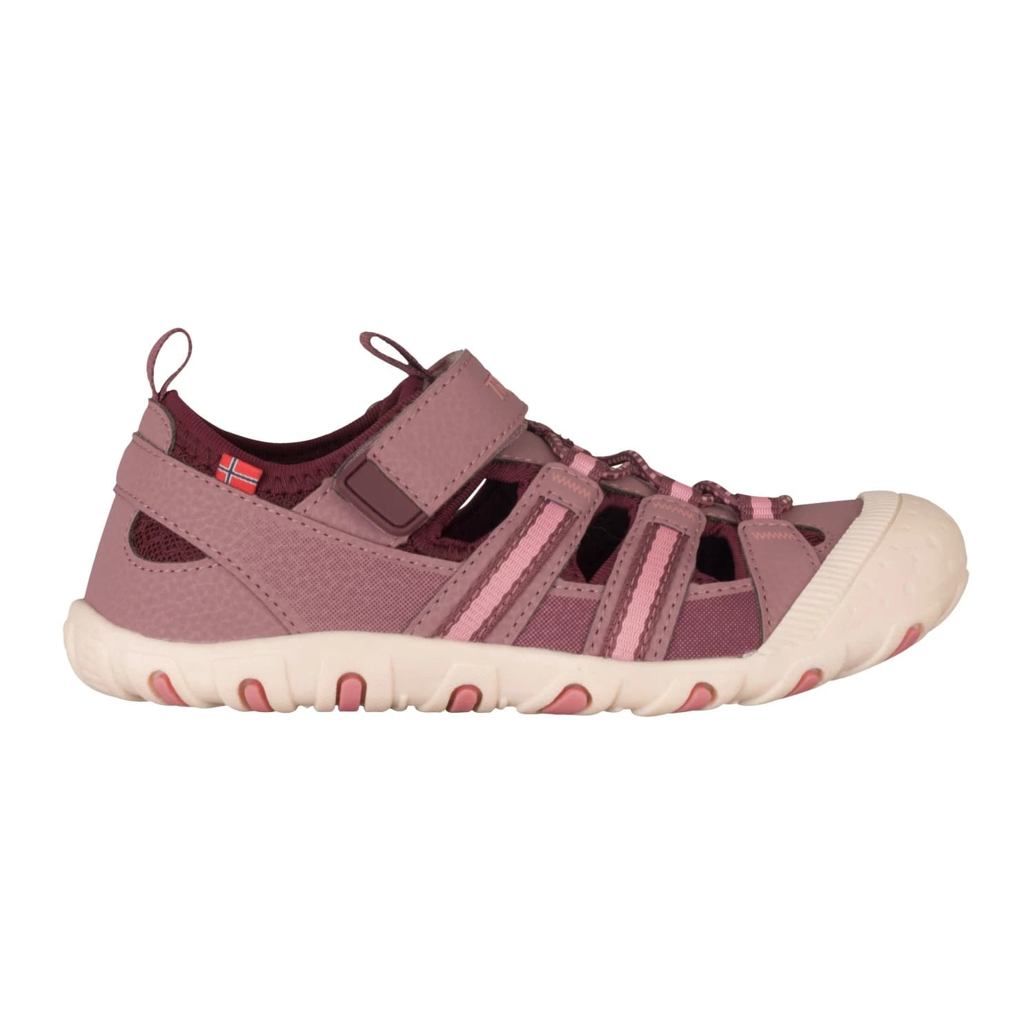 Детски сандали Trollkids Kid's Sandefjord Sandal XT Sandals - Orchid / Peony Rose