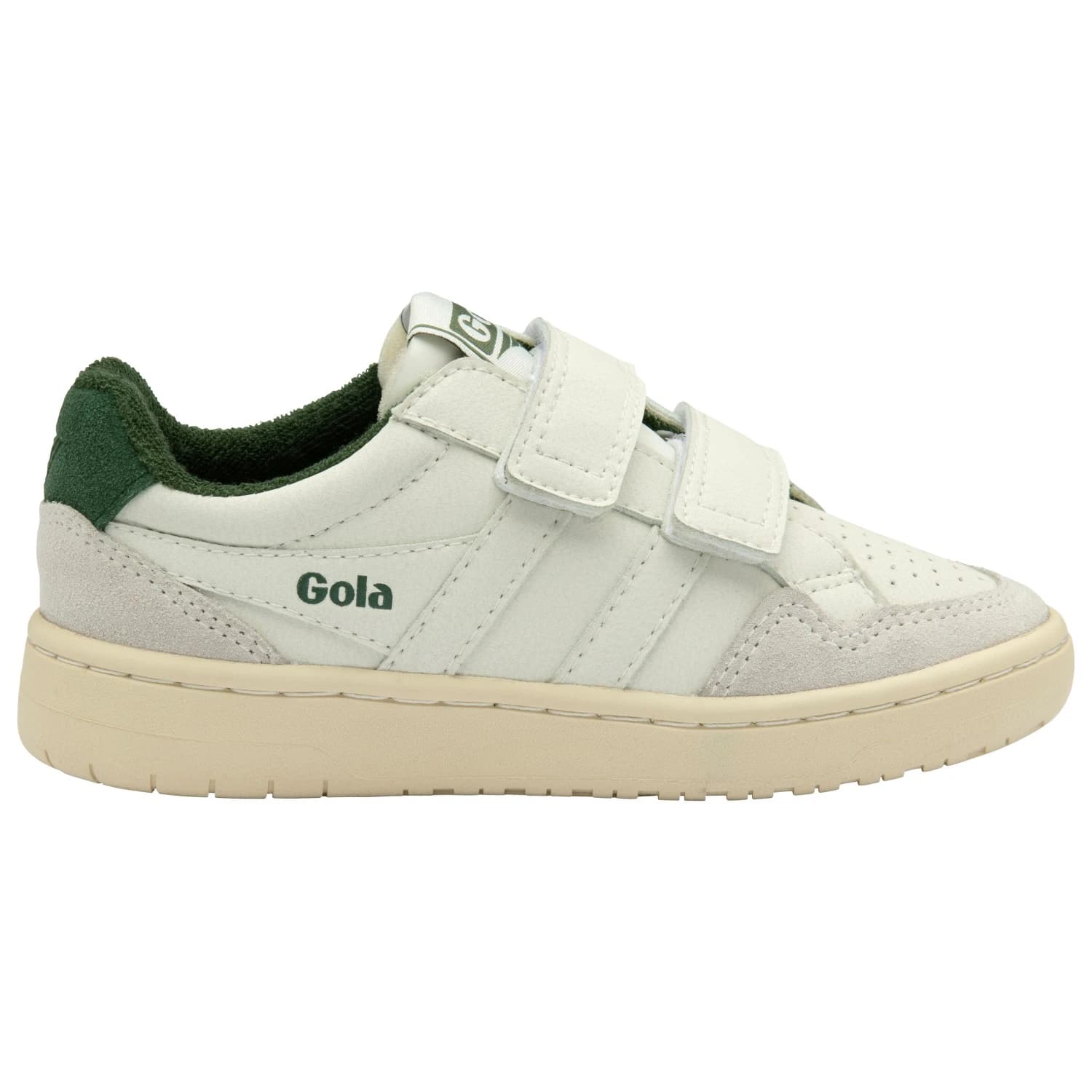 Детски маратонки Gola Kid's Eagle Strap Sneakers - Off-White / Evergreen