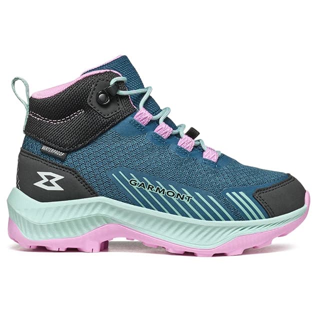 Детски туристически обувки Garmont Kid's 9.81 Pulse Mid WP Walking boots - Corsair Blue / Lavender Rose