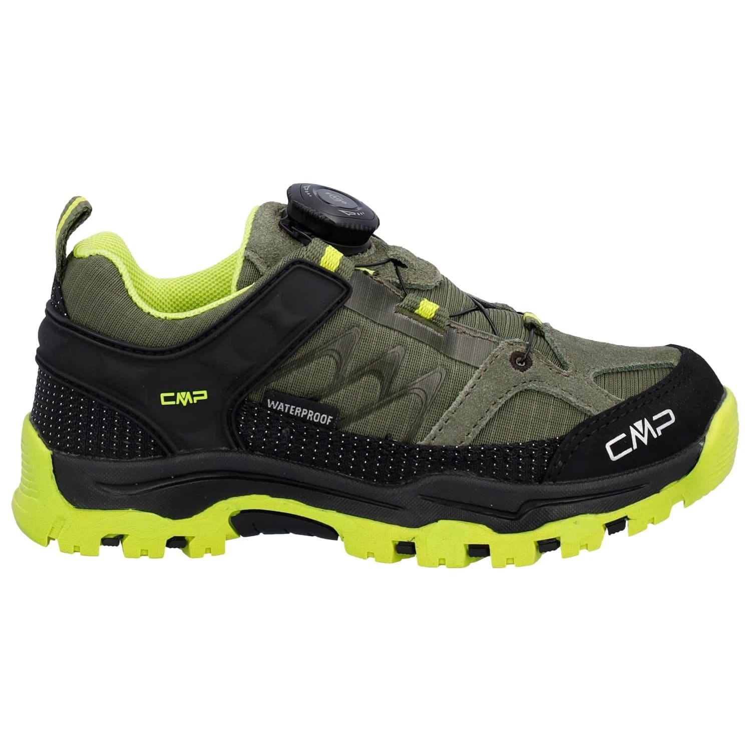Детски мултиспорт обувки CMP Kid's Kiruna Fitgo WP Multisport shoes - Kaki / Acido