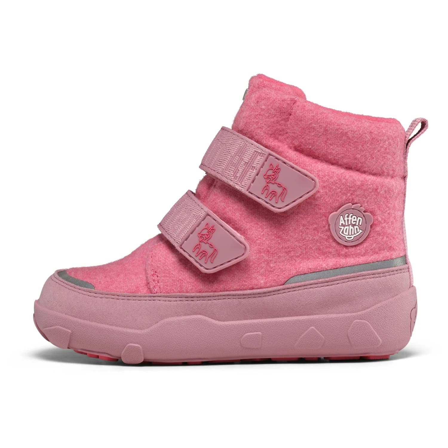 Детски зимни ботуши Affenzahn Kid's Mid Boot Wool Comfy Winter boots - Unicorn / Pink