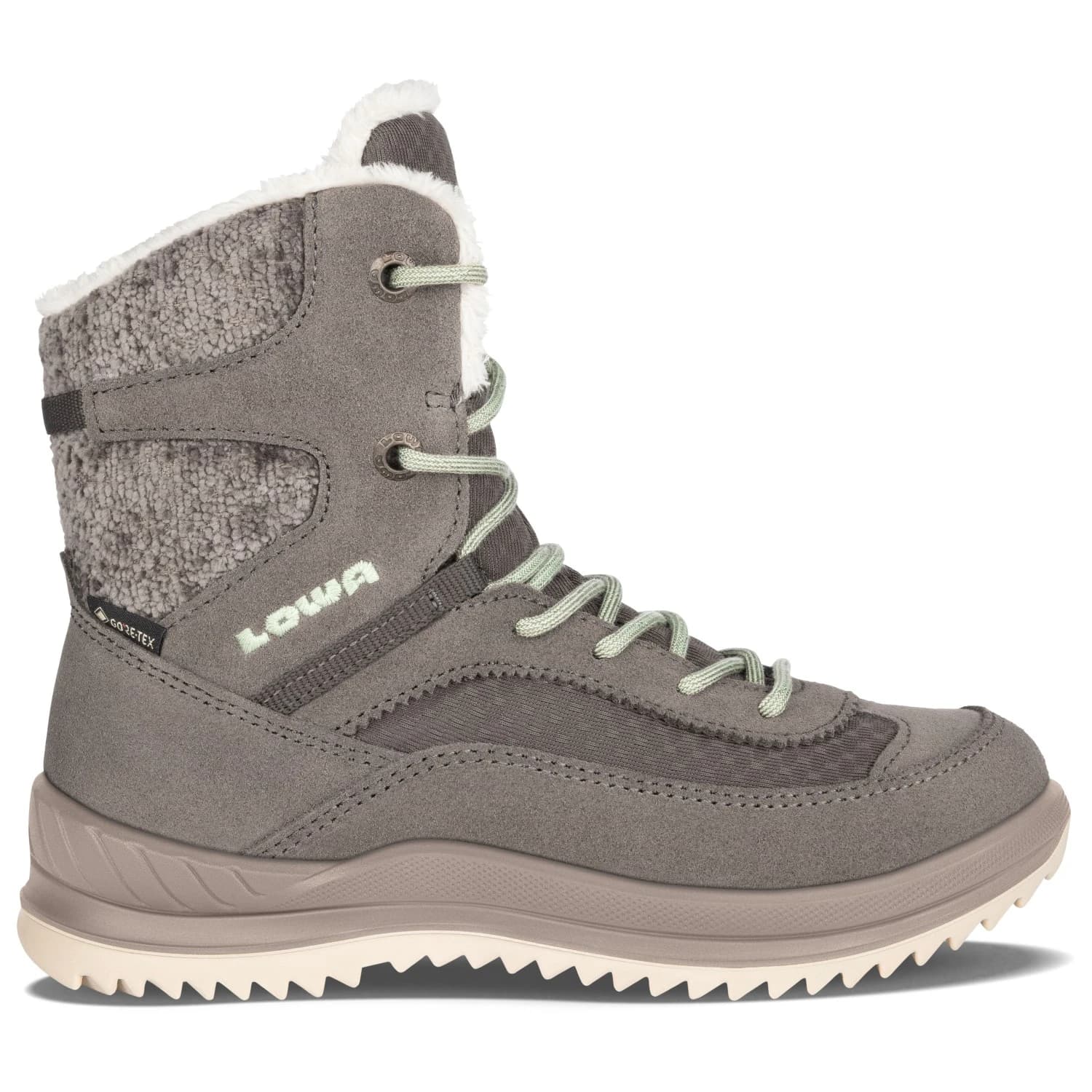 Детски зимни ботуши Lowa Kid's Ella GTX Hi Junior Winter boots - Stone / Mint