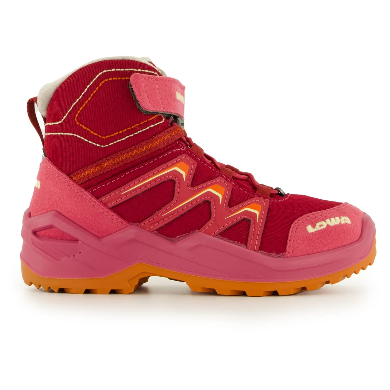 Детски зимни ботуши Lowa Kid's Maddox Warm GTX Mid Junior Winter boots - Berry / Orange