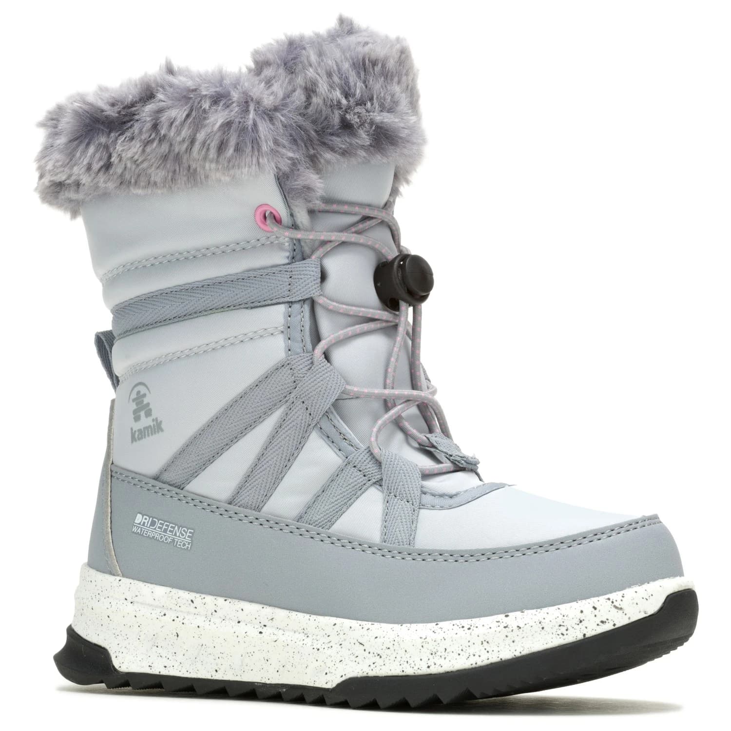 Детски зимни ботуши Kamik Kid's Stormy Faux Fur Winter boots - Light Grey
