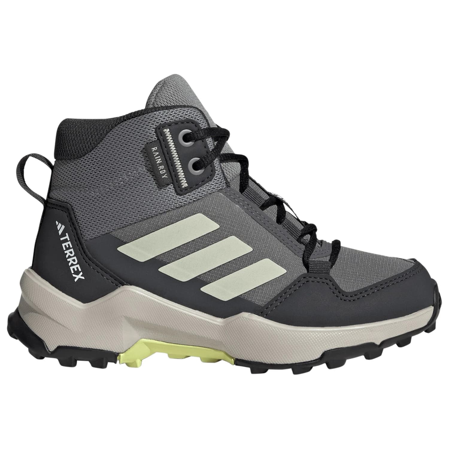 Детски туристически обувки adidas Terrex Kid's Terrex AX4R Rain.RDY Mid Walking boots - Grey Four / Dual Yellow / Carbon