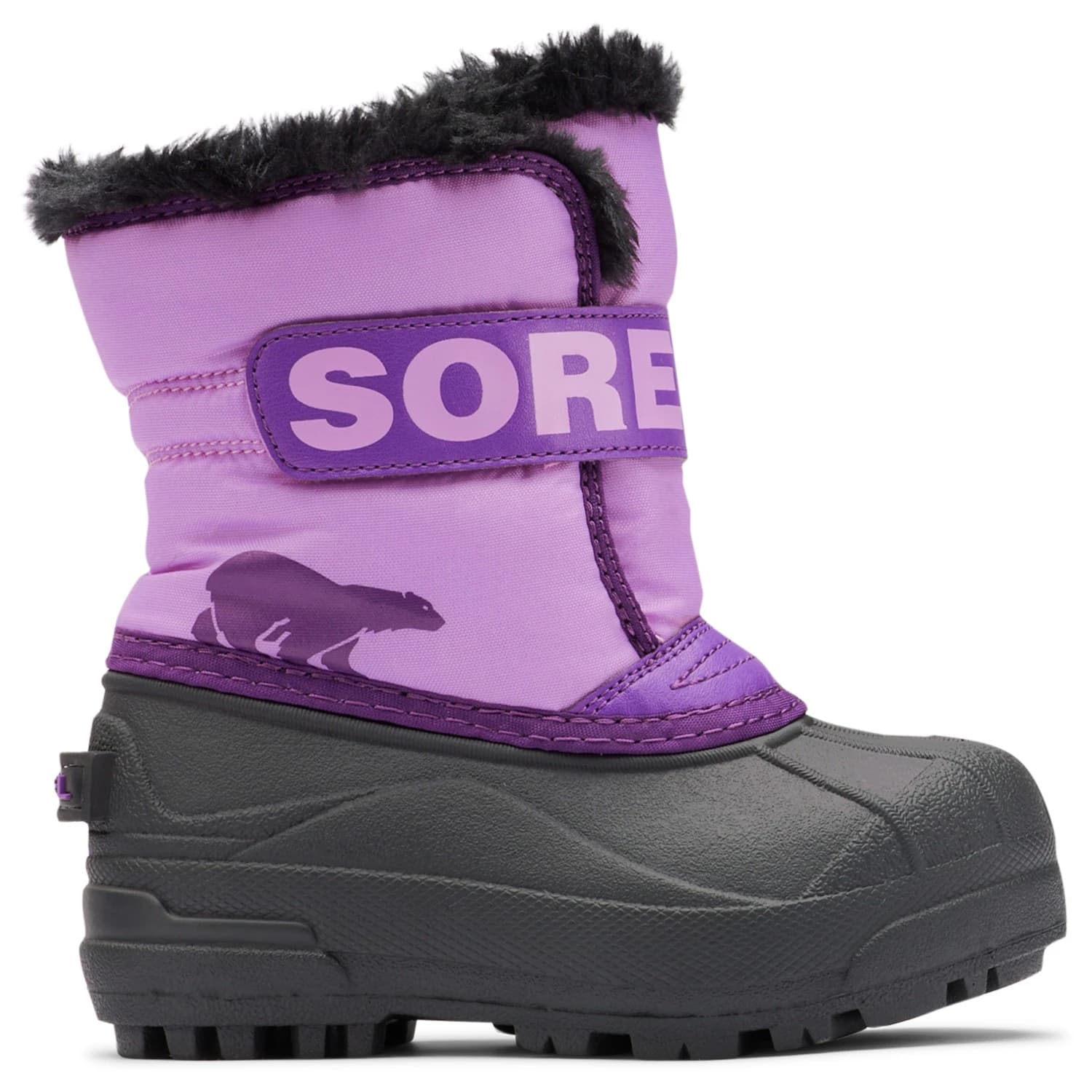 Детски зимни ботуши Sorel Kid's Snow Commander Winter boots - Gumdrop / Purple Violet