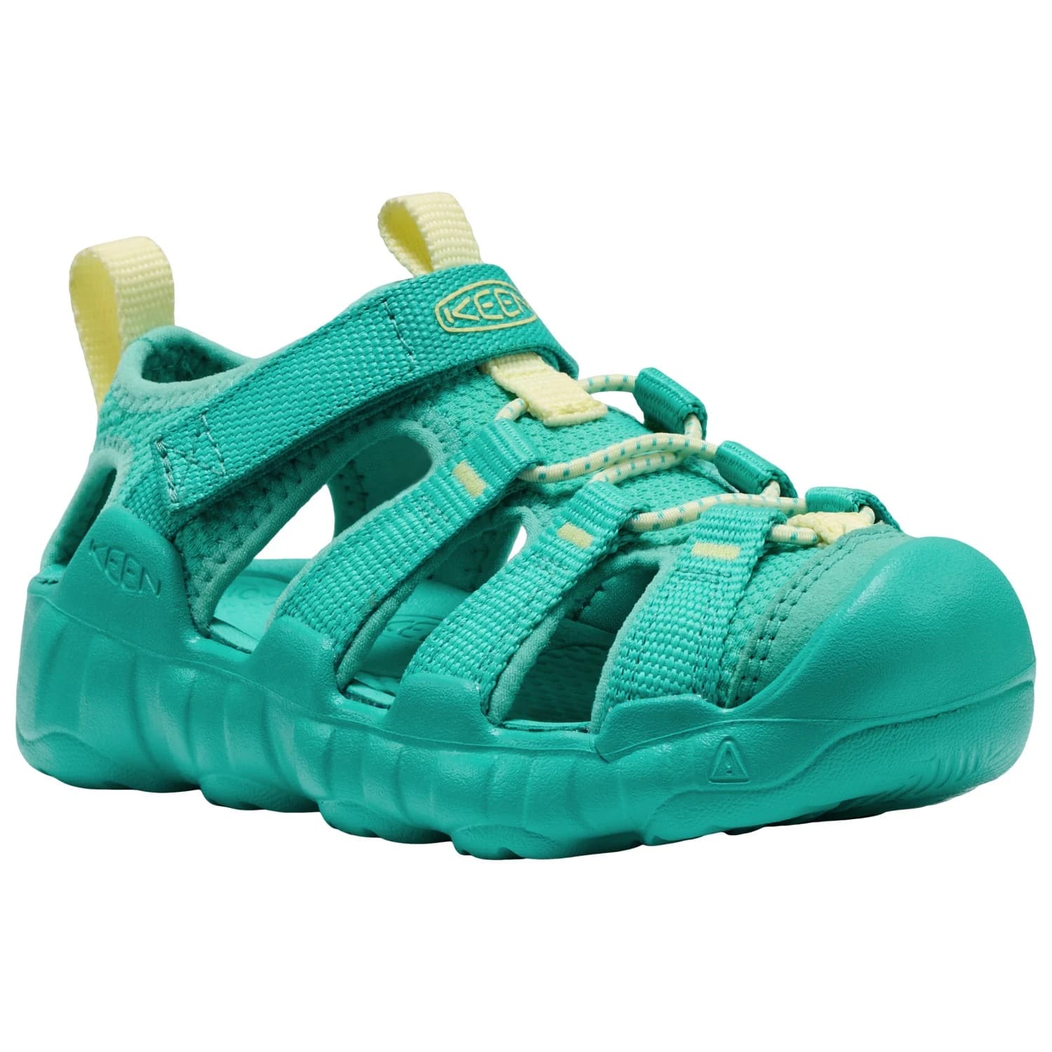 Детски сандали Keen Kid's Hyperport H2 Sandals - Bright Aqua / Wax Yellow