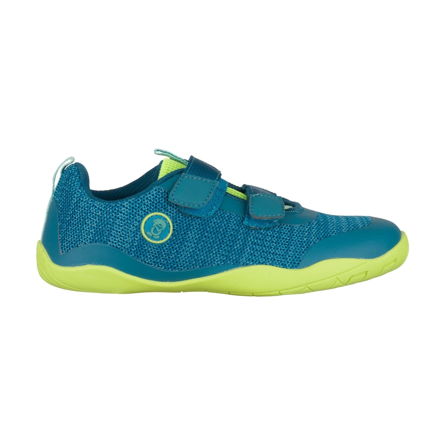 Детски обувки barefoot Trollkids Kid's Eikefjord Barefoot Hiker Barefoot shoes - Petrol / Dolphin Blue / Lime