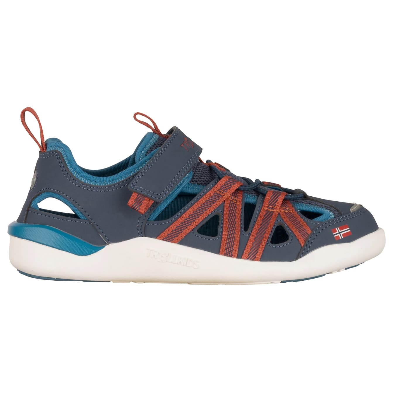 Детски сандали Trollkids Kid's Saltfjord Sandal - Mystic Blue / Red Clay / Summernight Blue