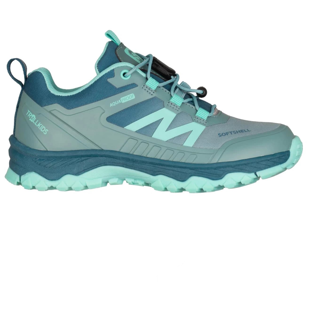 Детски мултиспорт обувки Trollkids Kid's Sirdal Hiker Low Multisport shoes - Glacier Green / Teal