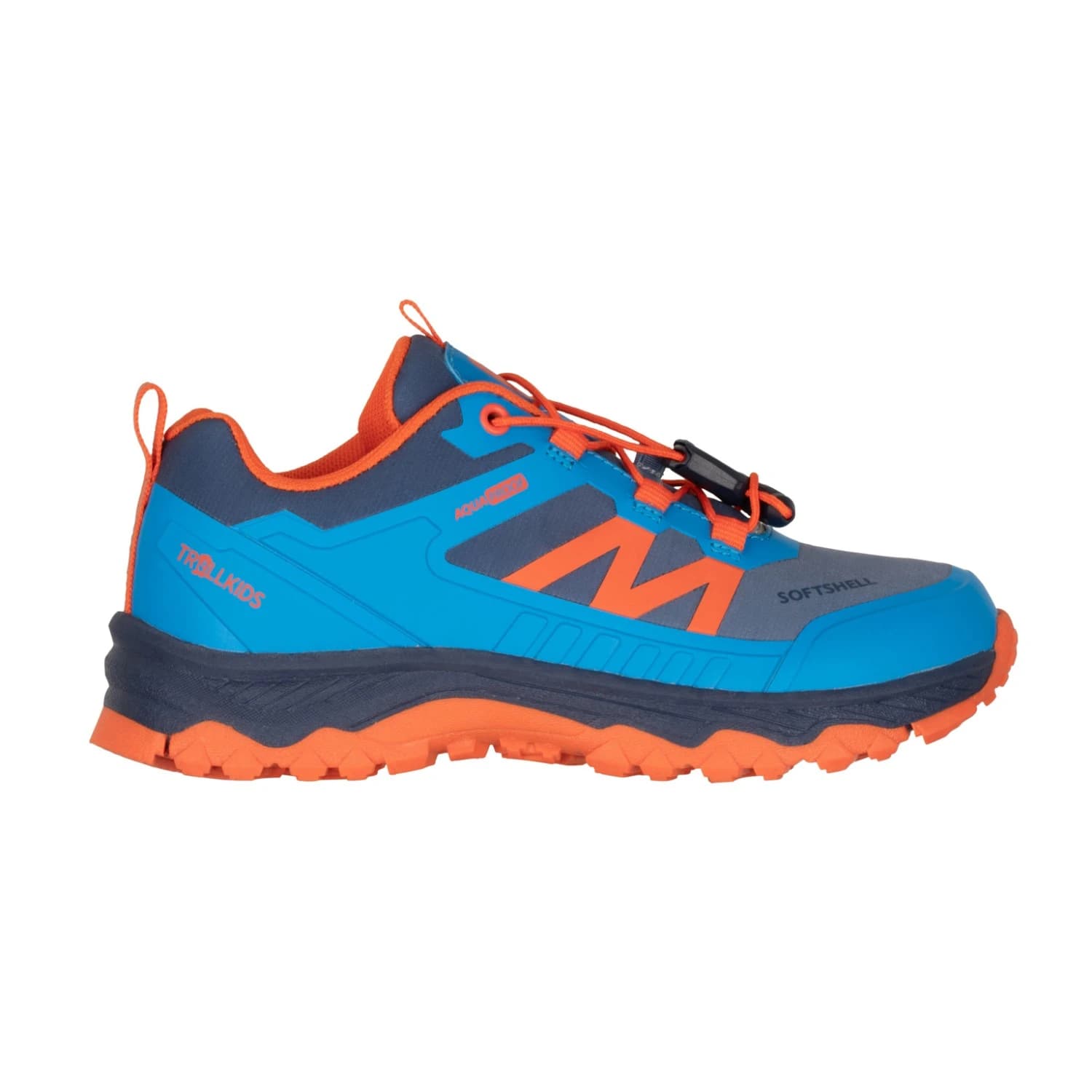 Детски мултиспорт обувки Trollkids Kid's Sirdal Hiker Low Multisport shoes - Pool Blue / Dark Indigo / Sahara Sunset