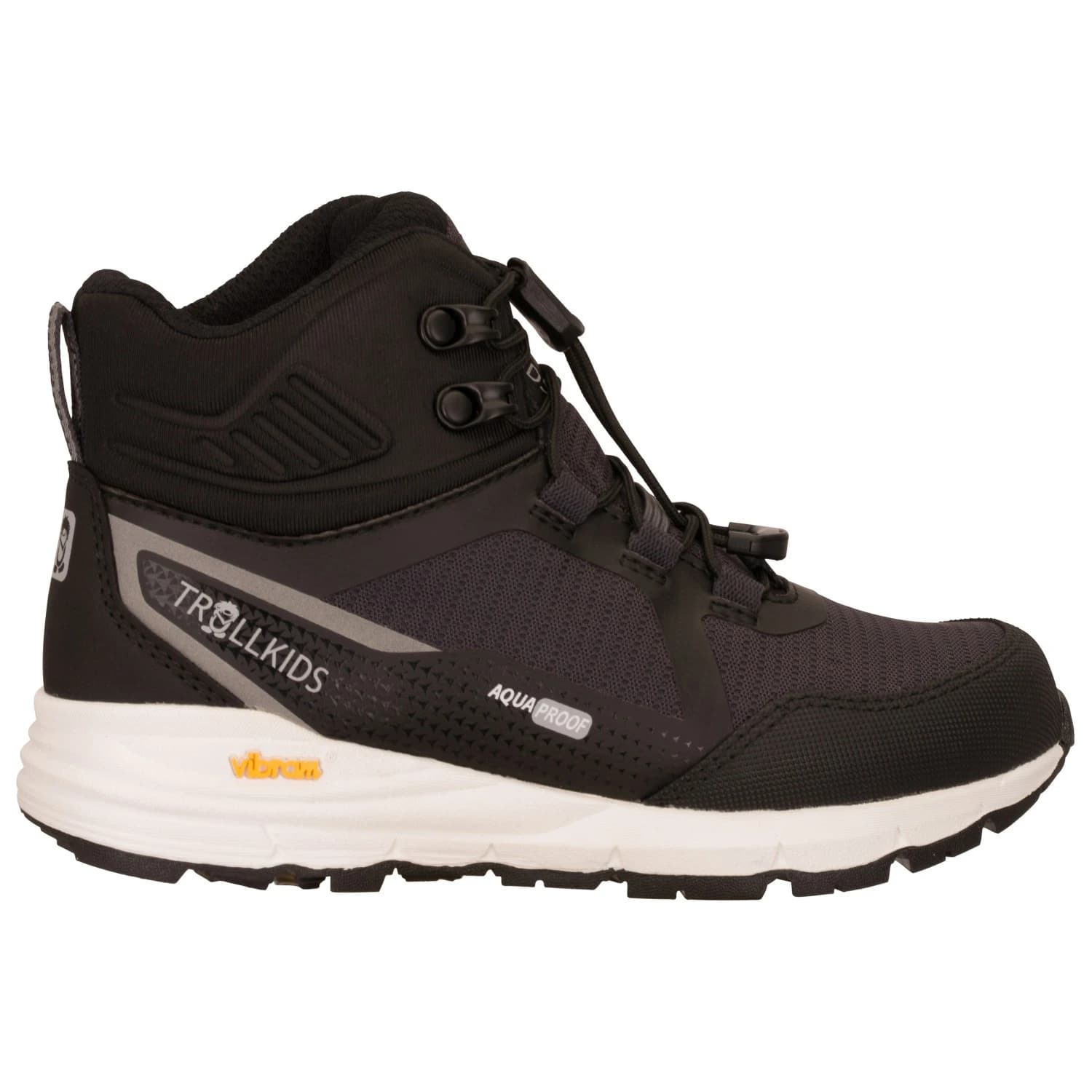 Детски туристически обувки Trollkids Kid's Skarvan Hiker Mid XT Walking boots - Black / Anthracite