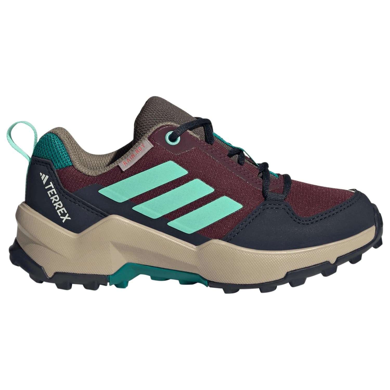 Детски мултиспорт обувки adidas Terrex Kid's Ax4R RAIN.RDY Multisport shoes - Maroon / Pulse Mint / Legend Ivy