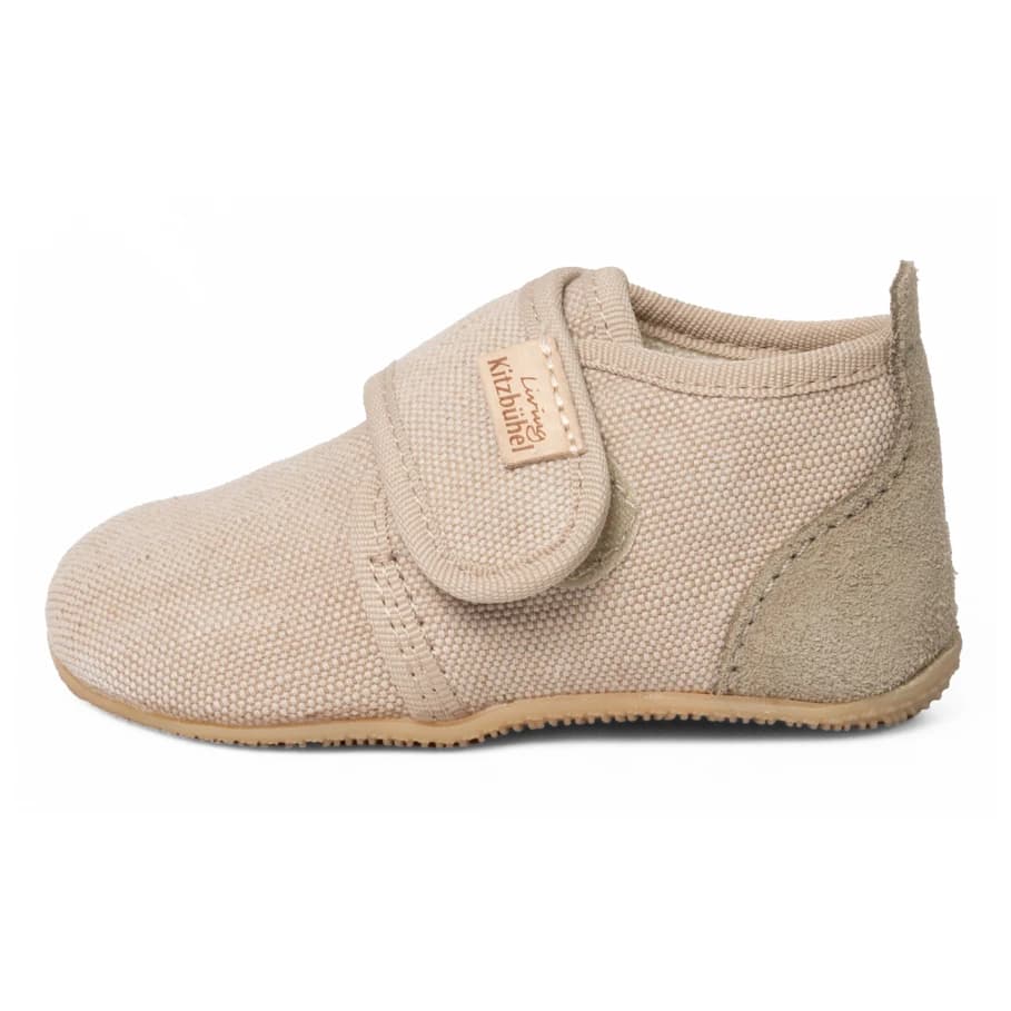 Детски пантофи Living kitzbühel Kid's Babyklett Ulli Uni Slippers - Beige