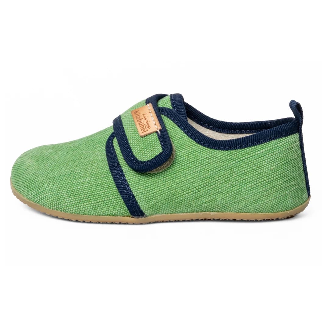 Детски пантофи Living kitzbühel Kid's Klettmodell Soccer Champ Slippers - Turtle Green