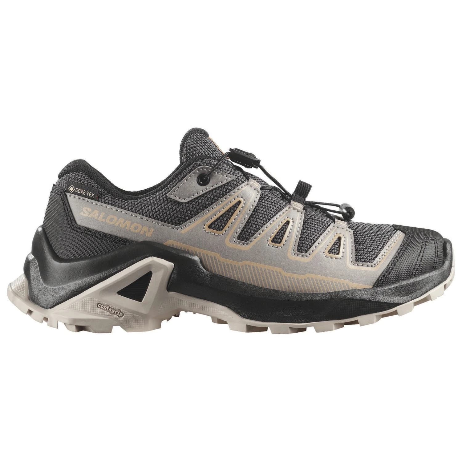Детски мултиспорт обувки Salomon Kid's X Ultra GORE-TEX Multisport shoes - Black / Cloudburst / Silver Cloud