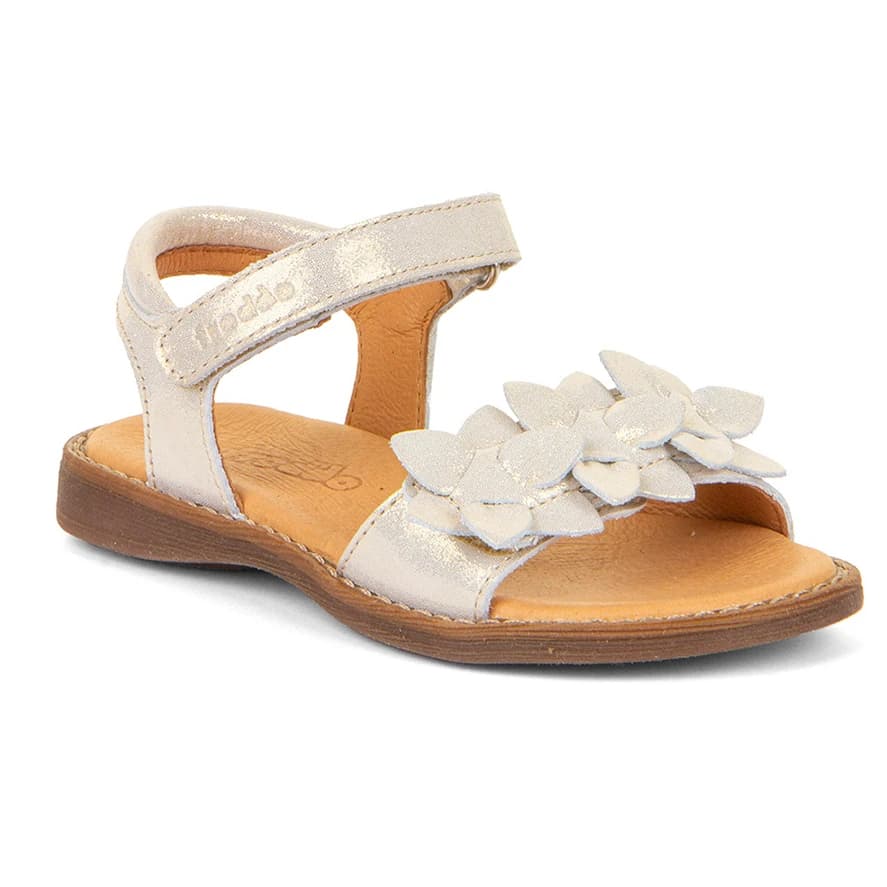 Детски сандали Froddo Kid's Lore Flowers Sandals - Gold Shine