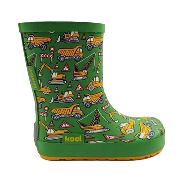 Детски обувки barefoot Koel Kid's Wellie Bare Multi Barefoot shoes - Tractor Green